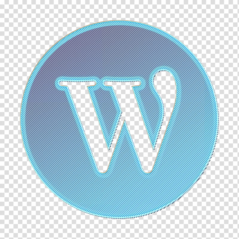 circle icon gradient icon gradient icon, Social Media Icon, Wordpress Icon, Aqua, Blue, Turquoise, Text, Logo transparent background PNG clipart