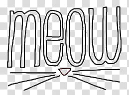 Overlays, meow text transparent background PNG clipart