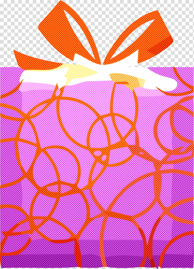 happy new year gift new year gifts presents, Orange, Purple, Line, Pink, Magenta transparent background PNG clipart