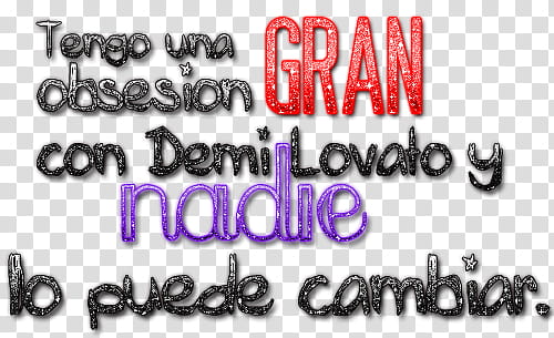 Texto Demi Lovato transparent background PNG clipart