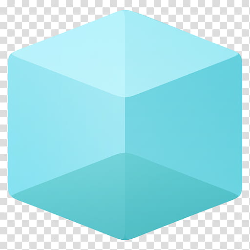 Minimal Icons, icon_x, teal cube illustration transparent background PNG clipart