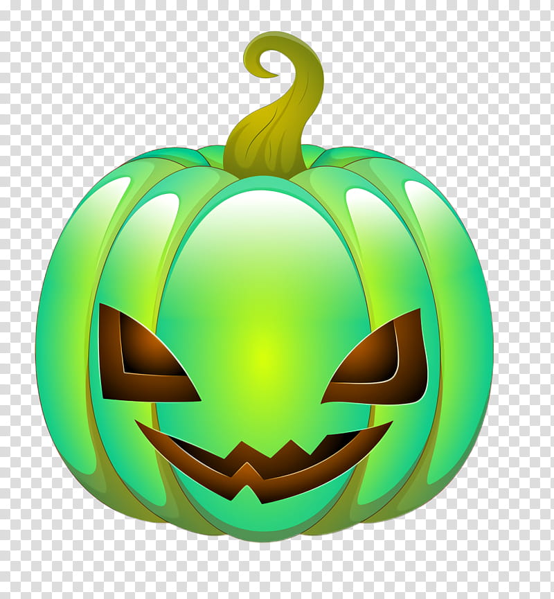 Pumpkin, Calabaza, Green, Smile, Plant, Fruit, Jackolantern, Vegetable transparent background PNG clipart