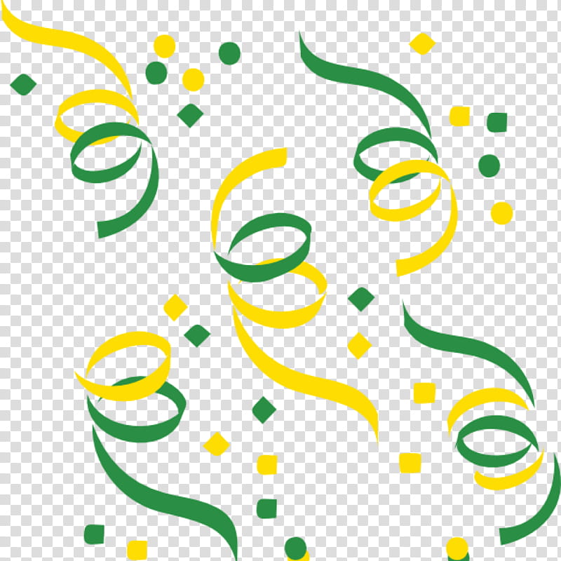 Birthday Party, Confetti, Party Popper, Serpentine Streamer, Birthday
, Carnival, Green, Yellow transparent background PNG clipart