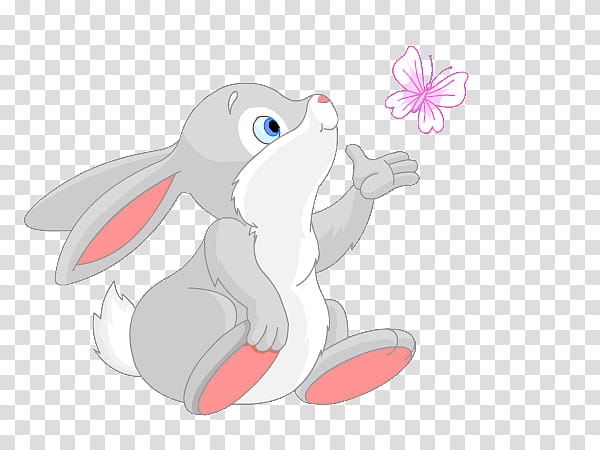 Conejito, grey rabbit illustration transparent background PNG clipart