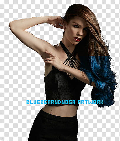 Lenox Tillman Blue Hair Edited transparent background PNG clipart