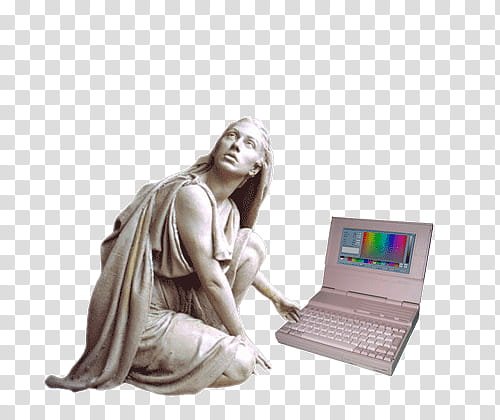 Aesthetic, woman sitting and using laptop transparent background PNG clipart