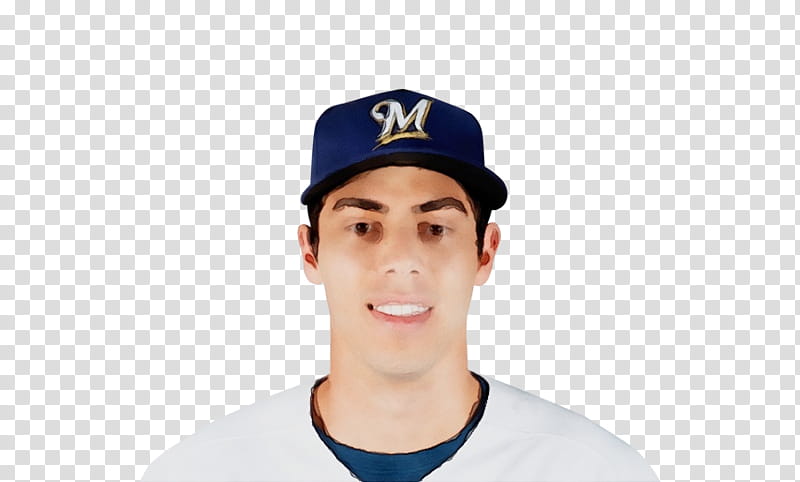 Watercolor, Paint, Wet Ink, Christian Yelich, Milwaukee Brewers, Mlb, Right Fielder, Baseball transparent background PNG clipart