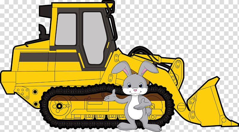 Caterpillar, Transportation, Bulldozer, Construction, Construction Equipment, Vehicle, Cartoon, Yellow transparent background PNG clipart