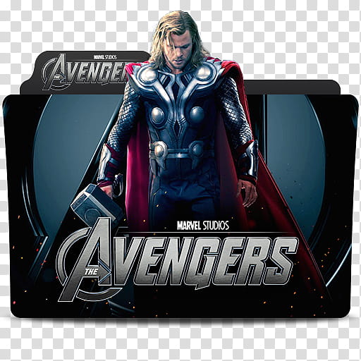 MARVEL Cinematic Universe Folder Icons Phase One, theavengers-thor, Marvel Studios The Avengers Thor transparent background PNG clipart