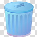 blue trashcan graphic transparent background PNG clipart