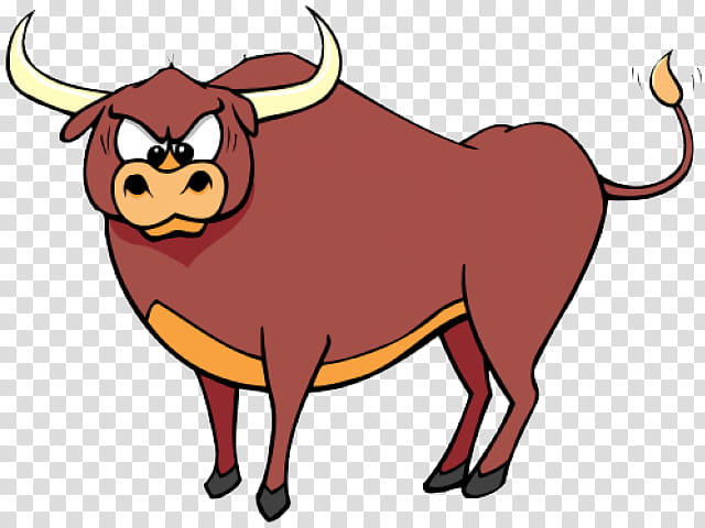 bovine bull cartoon horn, Ox, Cowgoat Family, Working Animal, Snout transparent background PNG clipart