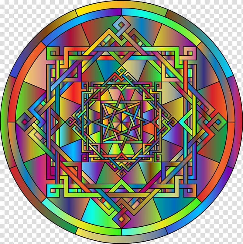 Window, Kaleidoscope, Circle, Mandala, Digital Art, Geometry, Symmetry, Stained Glass transparent background PNG clipart