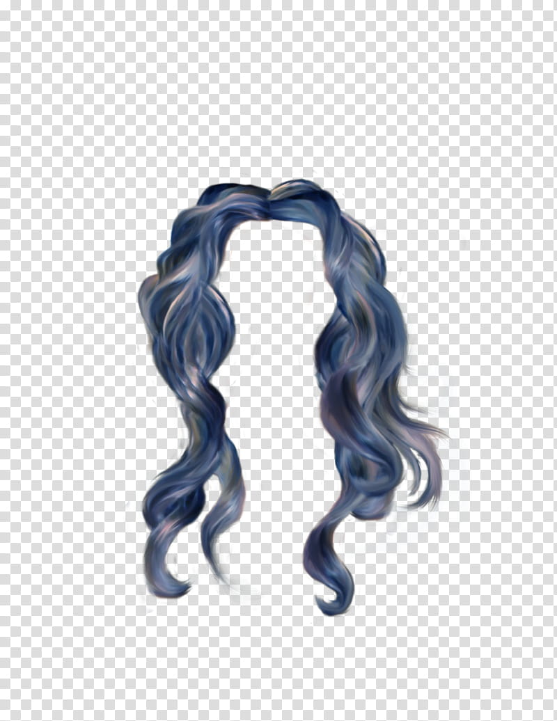Mermaids Hair, blue hair illustration transparent background PNG clipart