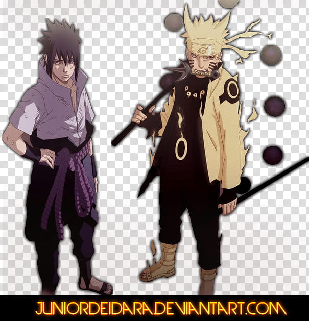 Sasuke e Naruto  transparent background PNG clipart