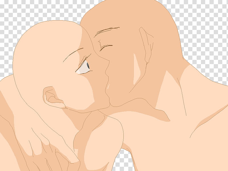 Base oo, two character kissing illustration transparent background PNG clipart