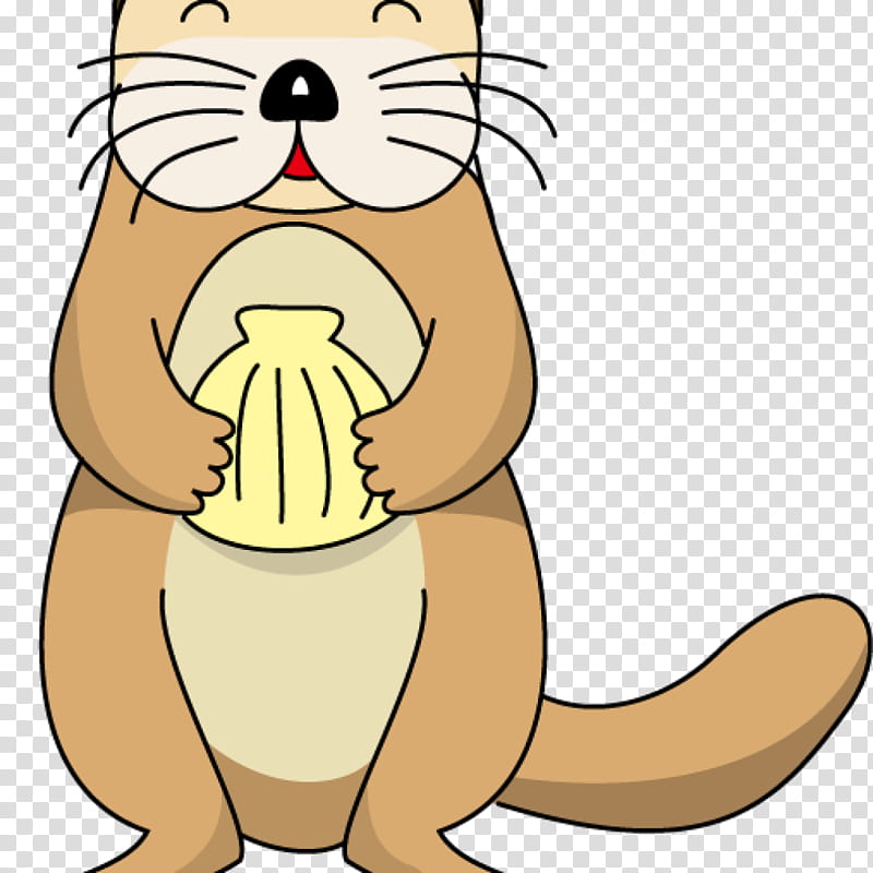 Otter, Sea Otter, North American River Otter, Facial Expression, Nose, Cat, Whiskers, Snout transparent background PNG clipart