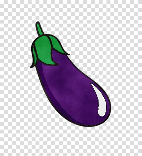 eggplant purple vegetable violet pear, Watercolor, Paint, Wet Ink, Chili Pepper, Nightshade Family transparent background PNG clipart