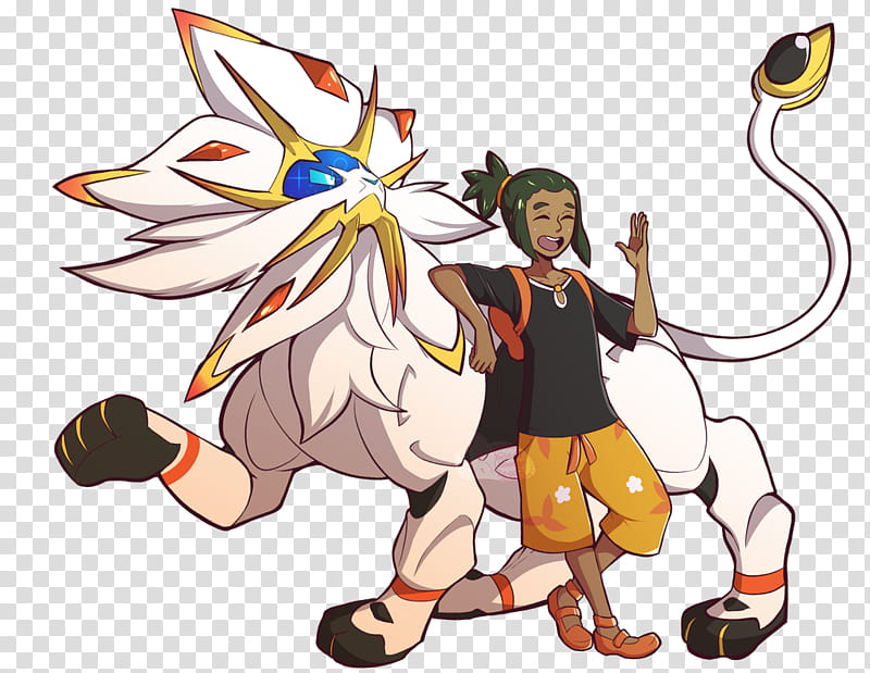 Solgaleo and Hau transparent background PNG clipart
