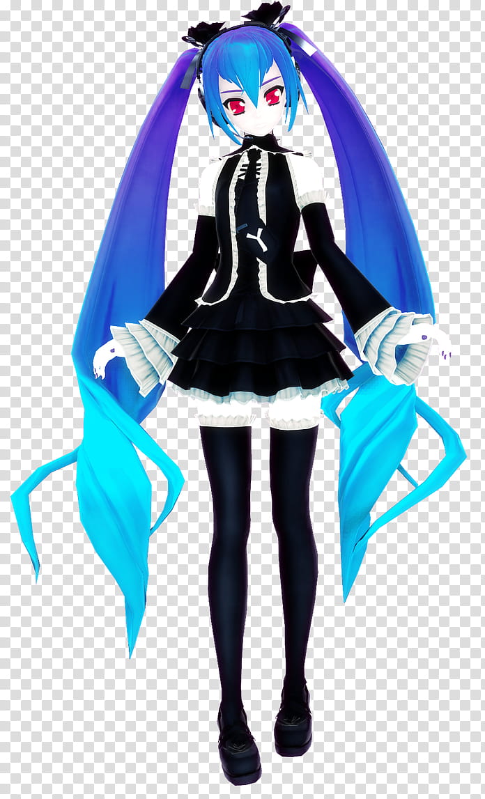 Infinity Xoriu Miku, female anime character illustration transparent background PNG clipart