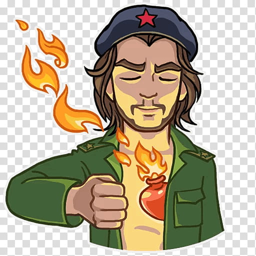 Animated Emoji, Che Guevara, Sticker, Telegram, Advertising, Emoticon, Video, Politician transparent background PNG clipart