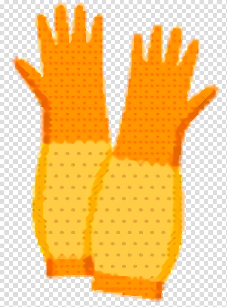 Yellow, Glove, Safety, Orange, Safety Glove, Personal Protective Equipment, Hand, Finger transparent background PNG clipart