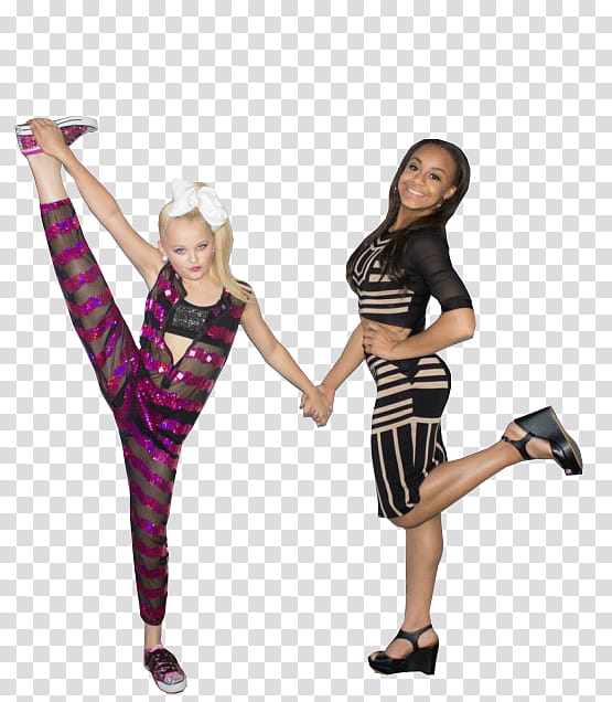 Jojo Siwa y Nia Sioux,  transparent background PNG clipart