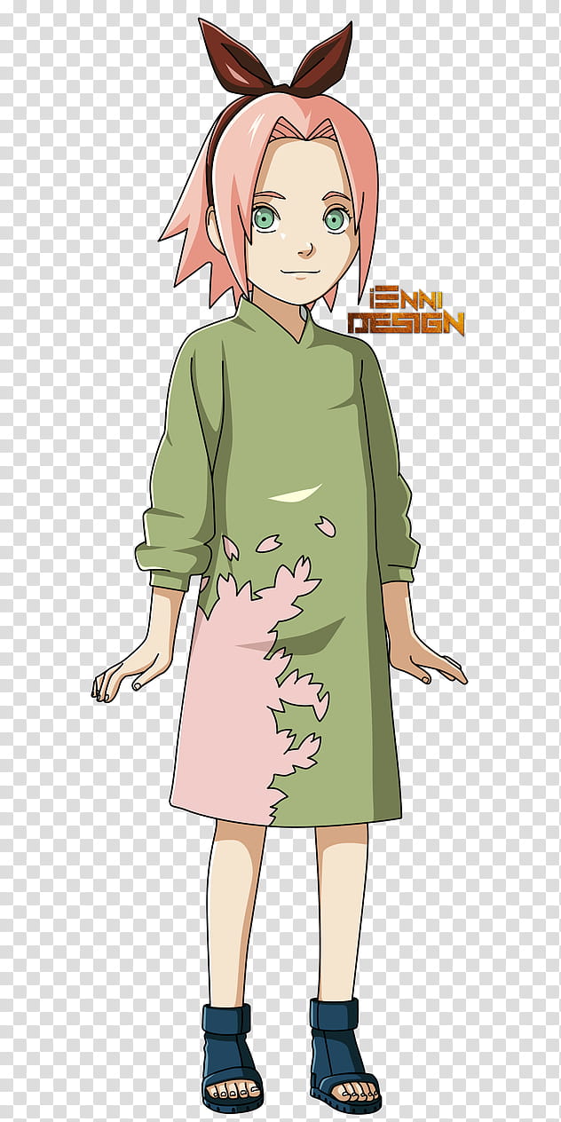 Naruto Shippuden|Sakura Haruno (Childhood) transparent background PNG clipart