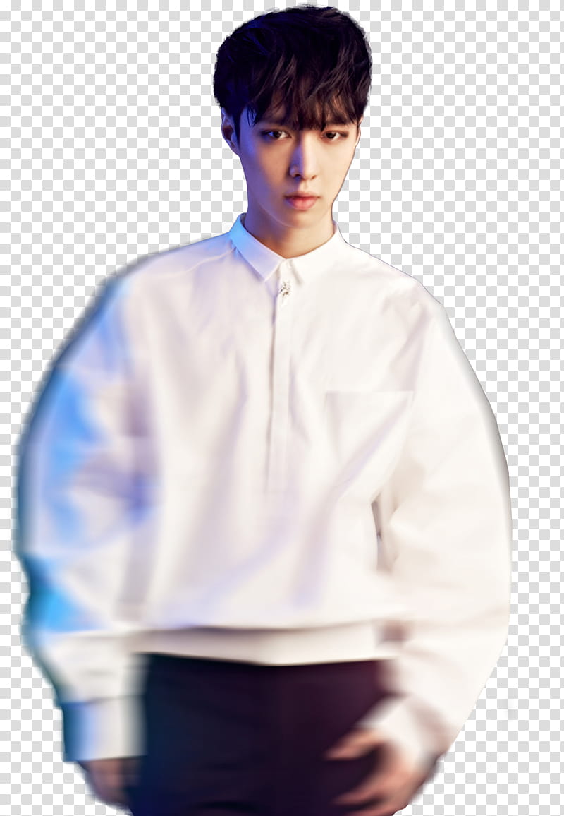 EXO Overdose, man wearing white sweatshirt transparent background PNG clipart