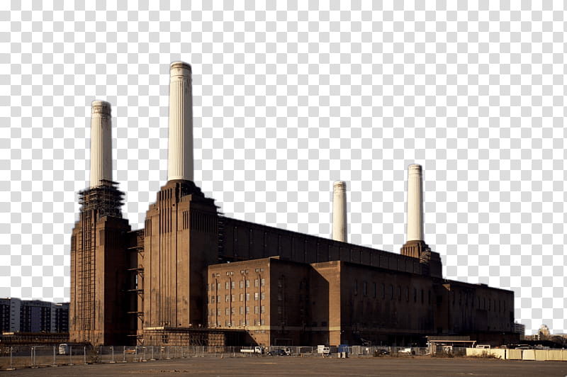 Building, Battersea Power Station, Chimney, Industry, Thermal Power Station, Nuclear Power Plant, Factory, Coal transparent background PNG clipart