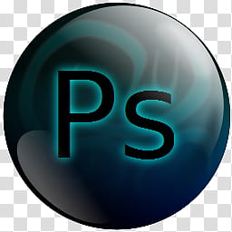 Black Pearl Dock Icons Set, BP Adobe shop Aqua transparent background PNG clipart