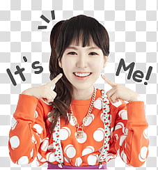 Red Velvet wendy kakao talk emoji, woman pointing her finger towards her transparent background PNG clipart