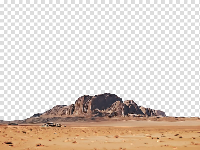 desert natural environment rock aeolian landform ecoregion, Landscape, Sand, Wadi, Sahara, Sky transparent background PNG clipart