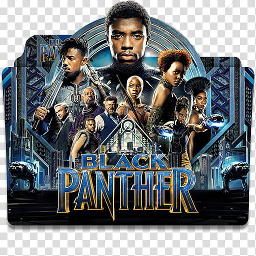 Random Movies Folder Icon , Black Panther () Folder Icon v transparent background PNG clipart