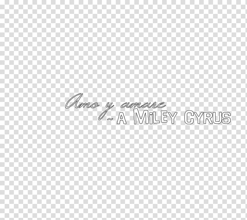 Texto amo y amare a Miley Cyrus transparent background PNG clipart