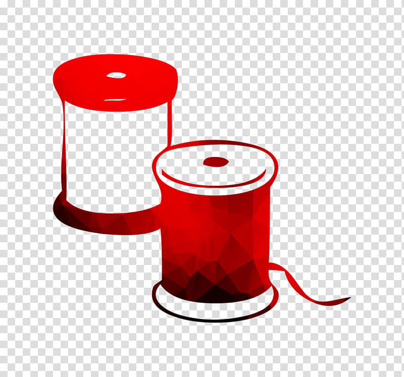 Tailor Red, Craft, Sewing, Tool, Knitting, Cylinder transparent background PNG clipart