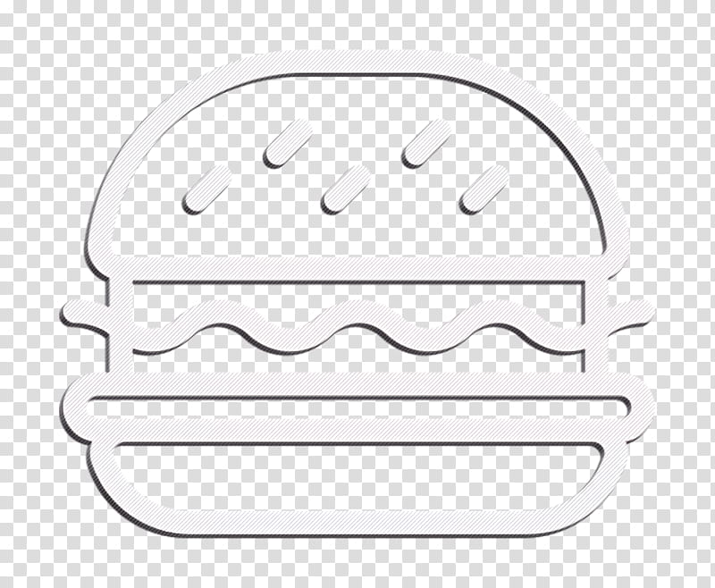 Picnic and Barbecue icon Food icon Hamburger icon, Text, Logo, Line, Grille, Fast Food transparent background PNG clipart