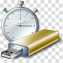 Vista RTM WOW Icon , ReadyBoost, yellow flash drive transparent background PNG clipart