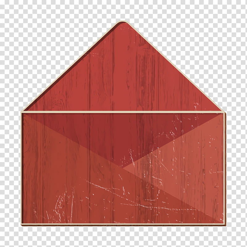 Dialogue Assets icon Mail icon Envelope icon, Red, Triangle, Rectangle, Wood, Square, Pyramid transparent background PNG clipart