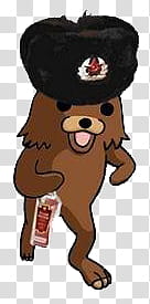 Russian bear meme transparent background PNG clipart