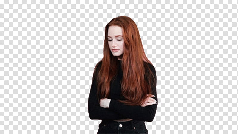 Madelaine Petsch, women's black long-sleeved shirt transparent background PNG clipart