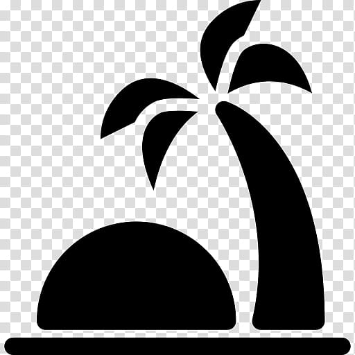 Leaf Logo, Computer Icons, Encapsulated PostScript, Island, Desert Island, , Oasis, Black transparent background PNG clipart