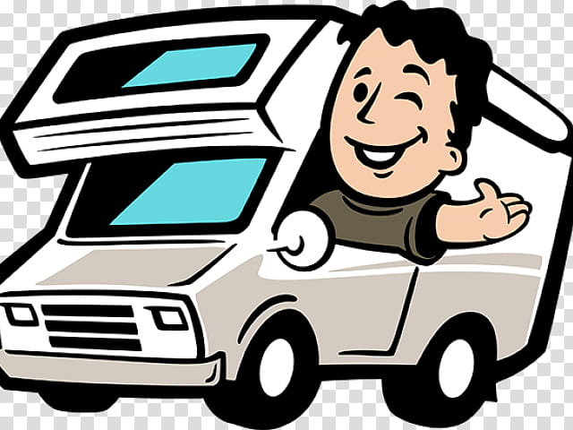 Travel Happy, Campervans, Caravan, Camping, California, Oregon, Cartoon, Transport transparent background PNG clipart