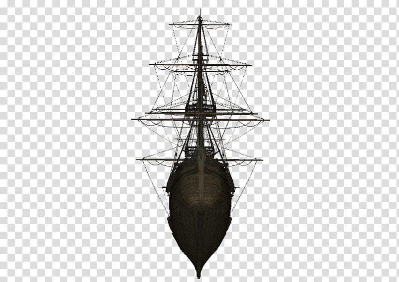 Tall Ship, brown galleon ship illustration transparent background PNG clipart