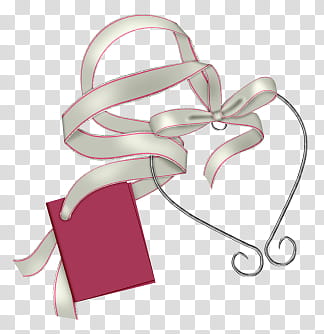 gray and red ribbon transparent background PNG clipart