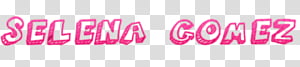 Texto Selena Gomez transparent background PNG clipart thumbnail