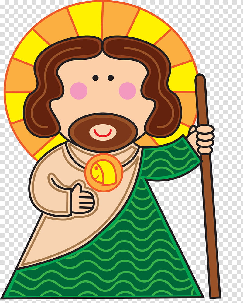 Distroller Judas Tadeo, Moses holding cane illustration transparent background PNG clipart