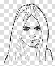 Line Drawing Billie Eilish Drawing Outline