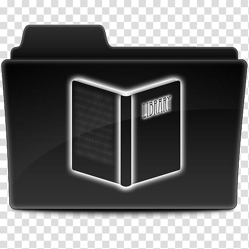 Black Elegant Icon Set, Library transparent background PNG clipart