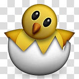 emojis, yellow chick inside egg illustration transparent background PNG clipart
