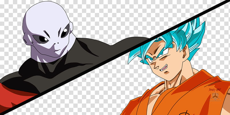 Goku VS Jiren, Render transparent background PNG clipart
